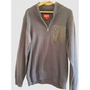 COLEMAN OUTDOOR COMPANY Mens Size L Navy Blue Heavy Pullover Sweater